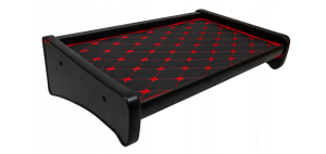 PÓŁKA ŚRODKOWA DUCATO BOXER JUMPER OD 2006 R BUS PIKOWANA ROMBY CZARNA+ CZERWONY